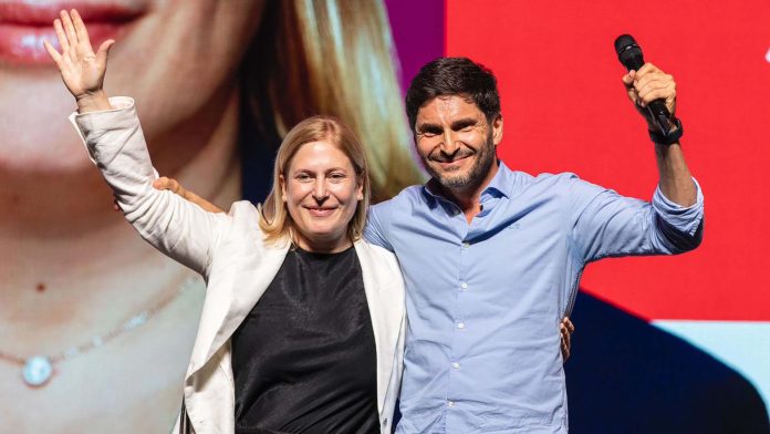 Gisela Scaglia cerró su campaña en Rosario con el apoyo de Maximiliano Pullaro