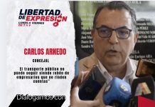 Arnedo exige fin del régimen precario y control real de los subsidios al transporte