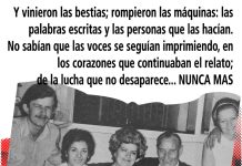 Homenaje de la Familia Rondoletto-Cenador Desaparecida el 2 de Noviembre de 1976.