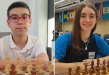 Faustino Oro y Candela Francisco no desentonaron en el arranque del Mundial de Ajedrez Rápido en Qatar