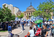 Los gremios de la CGT se movilizaron en Tucumán contra la reforma laboral