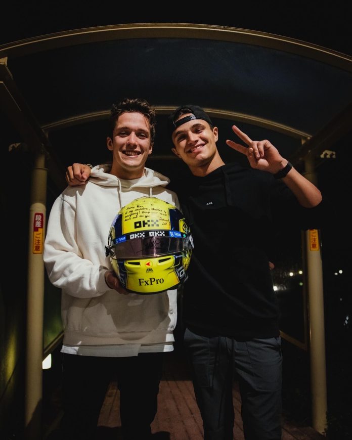 La historia de amistad entre el argentino Sacha Fenestraz y Lando Norris: convivencia, vacaciones juntos y múltiples anécdotas