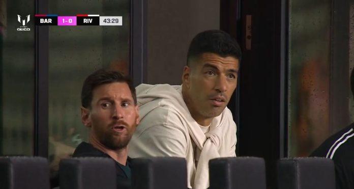 Messi Cup: bajo la atenta mirada de La Pulga, River Plate sufrió un empate 2-2 ante el Barcelona en la última jugada
