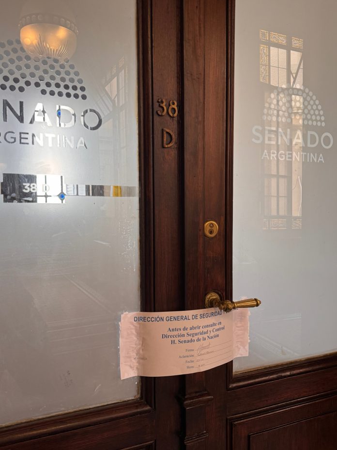 Senado: en medio de la polémica por los despachos, desactivaron la “zona para rezar” en la ex oficina de Kueider