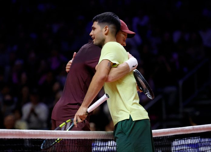 El gran gesto de Sinner durante su partido con Alcaraz al permitirle a un niño jugar un punto contra el N°1 del mundo