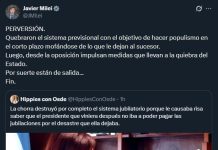 Milei difundió una vieja escucha de CFK donde advertía que el futuro presidente no iba a poder pagar jubilaciones
