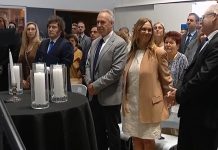 Milei participó del acto en Memoria del Holocausto: “Mientras sea Presidente tendremos tolerancia cero con el antisemitismo”