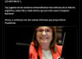 “Les metimos 7″: el llamativo festejo de Patricia Bullrich tras la aprobación de la reforma laboral