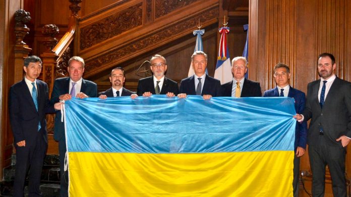 Los embajadores en Argentina de los países que integran el G7 se manifestaron a cuatro años de la guerra en Ucrania