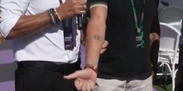 Aníbal Colapinto mostró el tatuaje que se hizo en honor a su hijo Franco y recordó la frase de un famoso entrenador