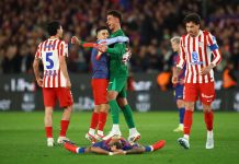 El show de atajadas de Juan Musso ante Barcelona en la sufrida clasificación del Atlético de Madrid a la final de la Copa del Rey