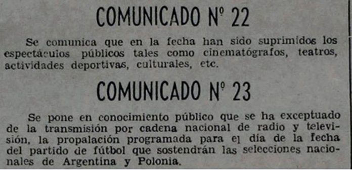 La Selección en una histórica gira y River jugando la Copa Libertadores: cómo atravesó el fútbol argentino las primeras horas del golpe