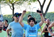 El gendarme Nahuel Gallo participó de una carrera para pedir la liberación de los presos políticos en Venezuela