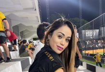 Fue albañil, se convirtió en modelo e influencer y hace furor en cada estadio que visita como “madrina” de un club de Paraguay