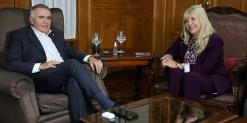 Jaldo y Chahla analizaron obras, transporte y la situación de la Escuela Normal