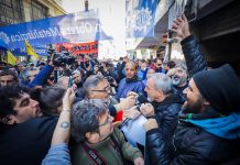 Fuerte movilización sindical en apoyo al desplazado líder de la UOM, que resiste la intervención judicial y será recibido por la CGT