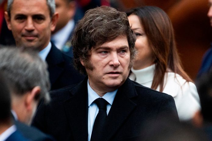 Javier Milei asiste al Tedeum en la Catedral Metropolitana