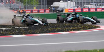 Polémica en Mercedes por el toque de George Russell y Kimi Antonelli que casi los deja afuera de la Sprint del GP de Canadá