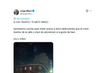 “Si sos trapito, te meto preso”: la advertencia de Jorge Macri tras la sanción de la nueva ley
