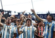 17 fotos del vibrante partido entre Argentina y Egipto por los octavos de final del Mundial