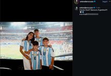 Al ritmo de “La cumbia de los trapos”, Antonela Roccuzzo filmó su celebración íntima tras la clasificación de Argentina a la final del Mundial