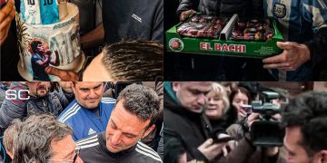 De un show de chamamé a un fanático vestido de capibara: el extenso recibimiento de 4 dias a Scaloni en la casa familiar de Pujato