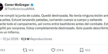 “Destruido” y “en shock”: el fuerte descargo de McGregor tras la inesperada derrota en 69 segundos y la polémica por su lesión en UFC