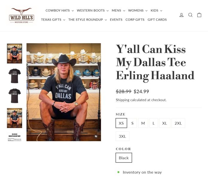 El mapache de Haaland: cómo una tienda de Dallas se volvió sensación mundial tras la visita del astro y disparó su negocio internacional
