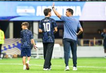 El tierno momento que vivió Scaloni con sus hijos y su esposa española Elisa Montero tras el pase a la final del Mundial 2026