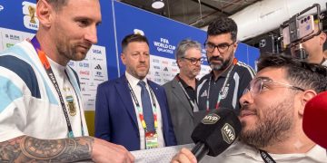 Esperó horas para hablar con Messi y lo consiguió: la historia del periodista venezolano que cumplió el sueño de cubrir un Mundial