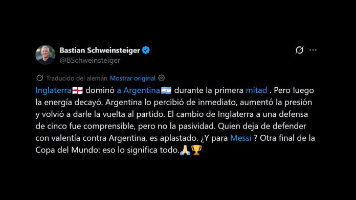 La sentencia de una leyenda de Alemania al analizar la caída de Inglaterra: el festejo con la hinchada argentina que se volvió viral