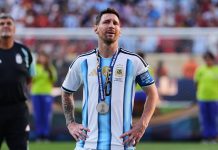 Lionel Messi llegó a Rosario luego de su participación en la Copa del Mundo