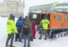 Mendoza: evacuaron a más de 30 personas en la zona de la cordillera por un fuerte temporal de nieve