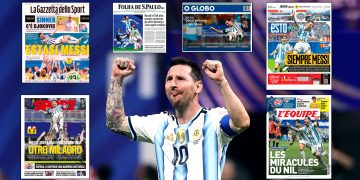 “Otro milagro de Messi” y “Es un mito”: las portadas de los diarios del mundo tras el épico triunfo de Argentina sobre Egipto en el Mundial