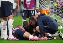 Preocupación en Inglaterra: una figura se lesionó durante los festejos y peligra su presencia en el Mundial