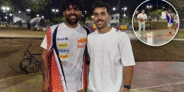 Facundo Campazzo sorprendió al jugar un partido de básquet en una plaza: el gesto que se hizo viral