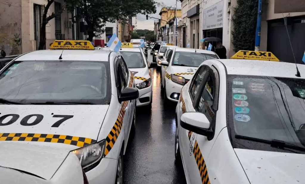 Inspección de licencias y documentación de taxis en Tucumán
